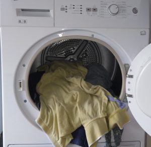 Domestic Dryer with clothes